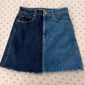 Joe’s two tone denim skirt